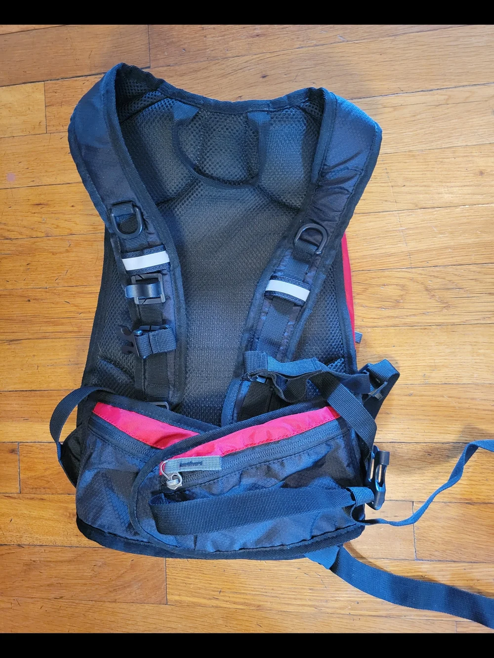 Mubasel Gear Black & Red Hydration Backpack